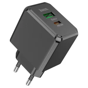Зарядное устройство Hoco CS14A Ocean PD20W+QC3.0 charger set Type-C to Type-C [Black]